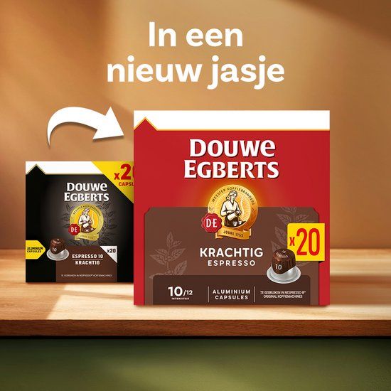 Douwe Egberts Espresso Krachtig Koffiecups - Intensiteit 10/12 - 200 Cups