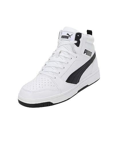 PUMA Unisex Rebound V6 Sneaker, Puma White Puma Zwart, 47 EU