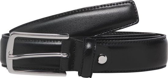 JACK & JONES JACCHRISTOPHER Leren Riem Zwart - Maat 95