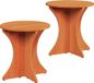vidaXL Salontafel, 2 stuks, wasbruin, 46 x 46 x 47 cm, massief grenenhout