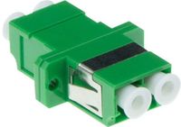ACT EA9007 Glasvezel LC/APC Duplex Adapter Singlemode OS2 Groen