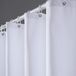Goodivery Rideau de douche motif gaufré blanc 180x210 cm Polyester Inclus Anneaux Lavable