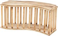 Trixie Hooiruif met deksel - Gevlamd hout - 37X13X19 CM