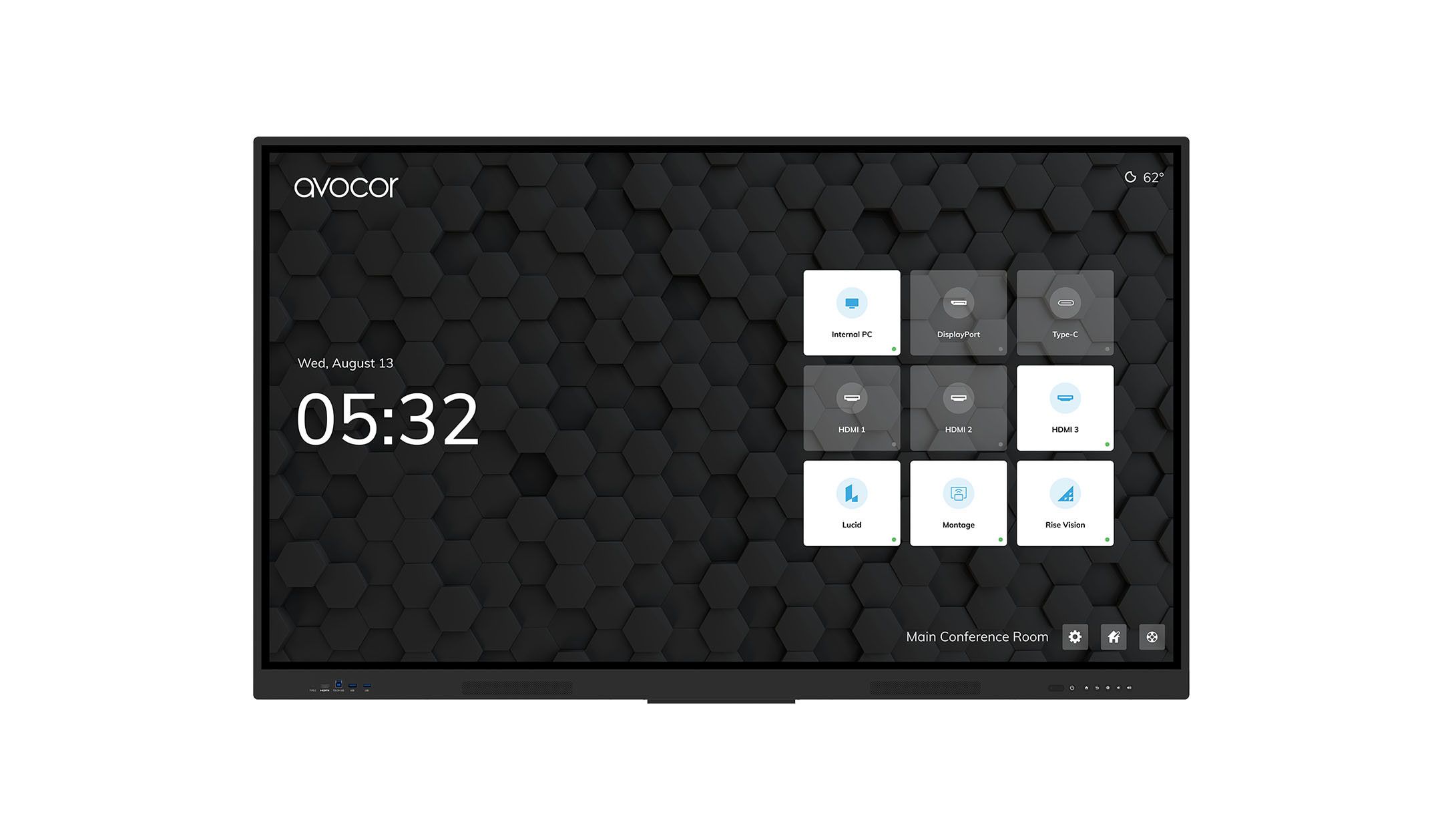 Avocor AVE-5550 E-50-serie 55-inch 4K IR-LED-interactief display voor slimme samenwerking