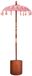 vidaXL Balinese parasol met basis, 2 stuks, Roze, Katoen