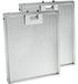 Merkloos Aluminium Vetgaasfilter voor Afzuigkappen (2 Stuks)