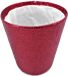 Gerimport Panier à plantes - rouge paillettes - pot de fleurs - 15 x 14 cm
