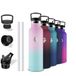 Grsta Thermosfles, 500 ml, BPA-vrij, drinkfles met rietje, lekvrij, kinderfles, houdt 12 uur warm / 24 uur koud, thermos voor school, camping, kantoor, koffie