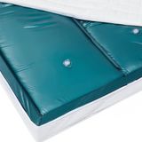 Beliani DUAL MITTEL - Waterbedmatras - Blauw - Vinyl
