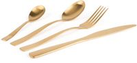 Excelsa Shadow Bestekset – 16-delig – Mat Goud – Modern Design