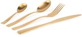 Excelsa Shadow Bestekset – 16-delig – Mat Goud – Modern Design