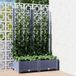 Maison Exclusive - Pot de plante de jardin avec treillage, bleu-gris, 80 x 40 x 121,5 cm, PP