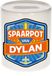 Bellatio Decorations Kinder spaarpot met naam - Dylan - keramiek - met dop - wit