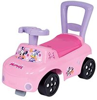 smoby Minnie 720532 Speelgoedkist voor de auto, loopfunctie, stuurwiel, voor kinderen vanaf 10 maanden