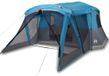 vidaXL Tent met luifel 4-persoons waterdicht blauw