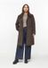 s.Oliver Curve Plus Size wintermantel met split en wol - donkerbruin