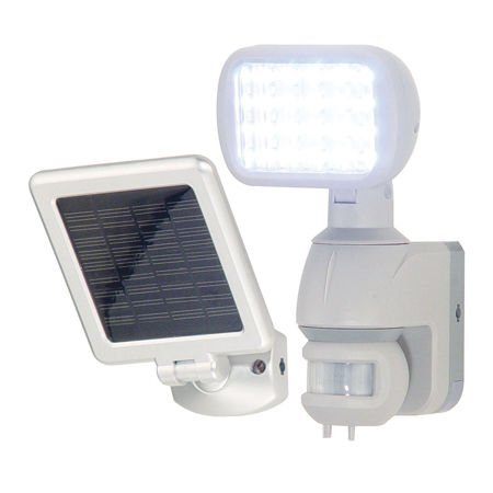 CAMTRONICS ILU Solar 24 witte ledlampen, standaard vermogen met oplaadbare accu en zonnepaneel, bewegingsmelder