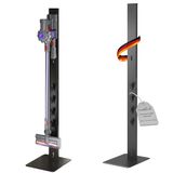 PureMounts Stofzuigerstandaard Met Afgeschuinde Bodemplaat Voor Robotstofzuiger, Compatibel Met Dyson V6, V7, V8, V10, V11, V12, V15, Zwart