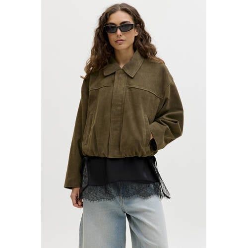 JJXX Suede Jack Groen