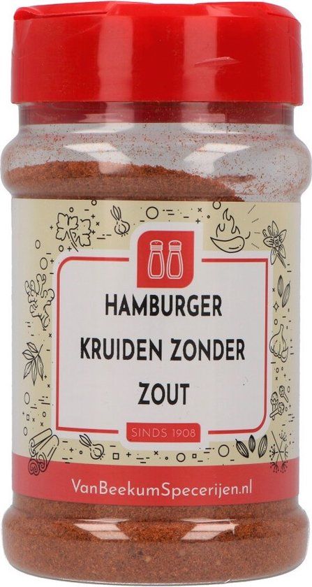 Van Beekum Specerijen Hamburger Kruiden Zonder Zout - 120g