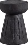 WOOOD Borre Kruk - Hout - Zwart - 40x28x28