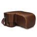 MegaGear MG1661 Ever Ready cameratas voor Sony Alpha A6100, A6400 (18-135 mm), leer, bruin