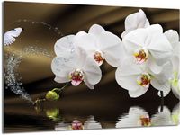 TMK ArtDeko Planche à découper Verre 40x30cm Fleurs