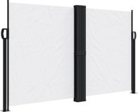 vidaXL Windscherm uittrekbaar 140x1200 cm wit