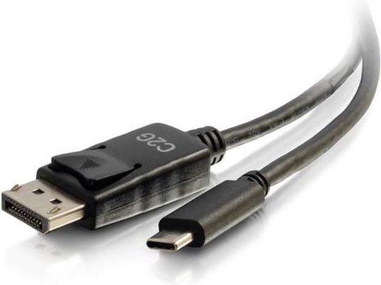 Cables To Go USB-C naar DisplayPort adapterkabel - 1.8m - Zwart