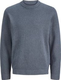 JACK & JONES Milano stitch knit crew neck regular fit pullover coton homme bleu