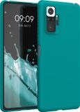 kwmobile telefoonhoesje geschikt voor Xiaomi Redmi Note 10 Pro - Hoesje voor smartphone - Back cover in mat petrol