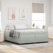 Maison Exclusive - Cadre de lit avec matelas, gris clair, 180 x 200 cm, rembourré