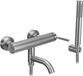 Rea Argon Messing Robinet de bain Nickel brossé