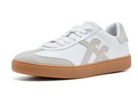 FitFlop The Dash Heren T-teen leer/suède sneakers WIT - Maat 42