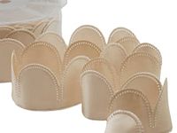 Furlanis - Madeliefjesband, snoep en verpakkingen, Italiaanse stof - beige, 37 stuks à 5 bloemblaadjes, 50 mm x 10 m