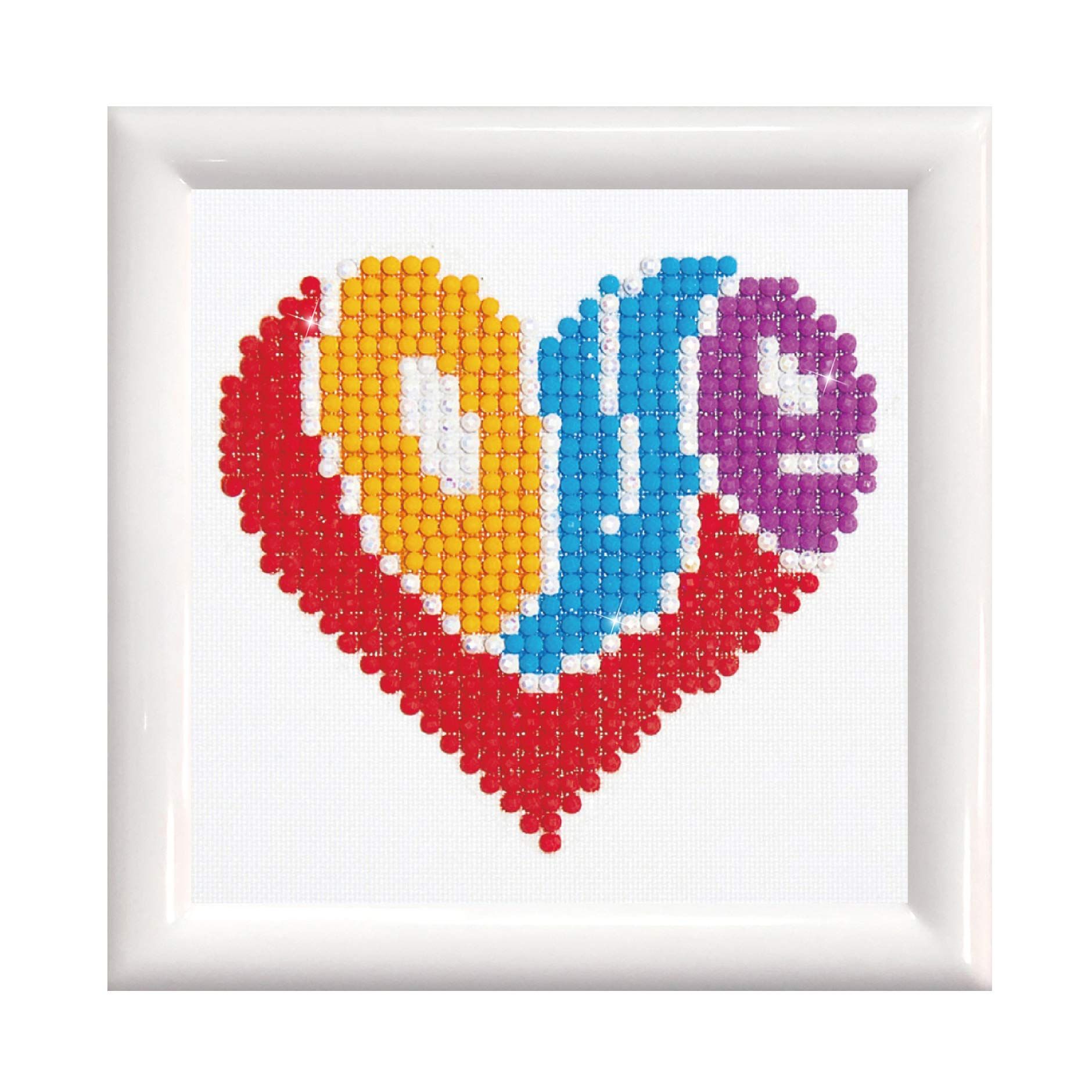 Diamond Dotz Diamond Painting - Love in frame: 10x10 cm - 4897073249803