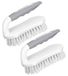 Brosse de nettoyage - Poils rigides - Poignée antidérapante - Lot de 2 pièces - Pour salle de bain, cuisine et tapis