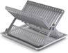 PLASTICFORTE Afwas afdruiprek met lekbak - zilver - kunststof - 37 x 33 x 21 cm