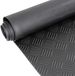 ANRO Tapis en caoutchouc plaque à damier noir 140x360cm – TPE Faible odeur antidérapant sol d'atelier tapis de garage