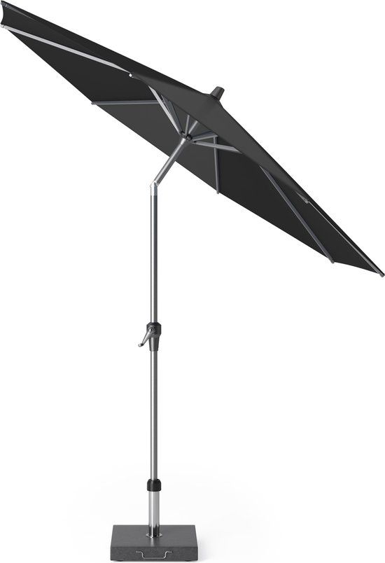 Platinum Riva Ø250cm Sun & Shade Parasol - Black - Tiltable