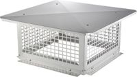 VEVOR Schoorsteenkap RVS 304 Schoorsteenkap 582x582x245mm Schoorsteenkap Vogelbescherming Regenkap Schoorsteenkap 2 Installatiemethode Schoorsteenkap Compatibel met Verschillende Schoorsteentypes