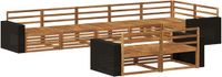 vidaXL Acacia Hout Bank Loungeset 8-zits Naturel