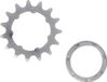 XLC kettingwiel SSS02 baan met ring 1/8 15T staal zilver Matte Chrome