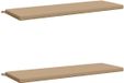 vidaXL Coussins de banc SOEST 2 pièces 100% Polyester Sable 150 x 50 x 5 cm