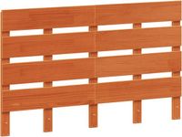 vidaXL Hoofdbord 120 cm massief grenenhout wasbruin