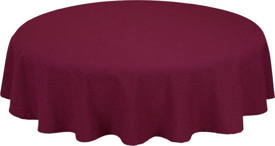 Treb Horecalinnen Tafelkleed Rond Maroon 132cm Ø - Treb SP