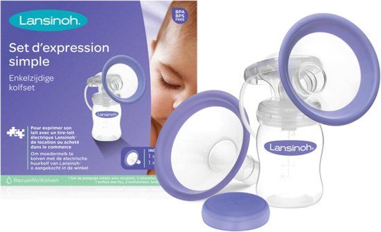 Lansinoh Kolfset - Enkelzijdig - Natural Wave Borstkolf - Paars
