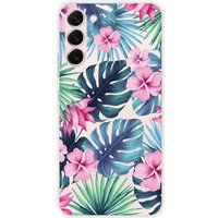 1001 coques Samsung Galaxy S23 Plus Tropical aquarelle bedrukt siliconen hoesje
