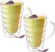 Wilmax Dubbelwandig glas Beker 300ml 2x WL-888424/A2