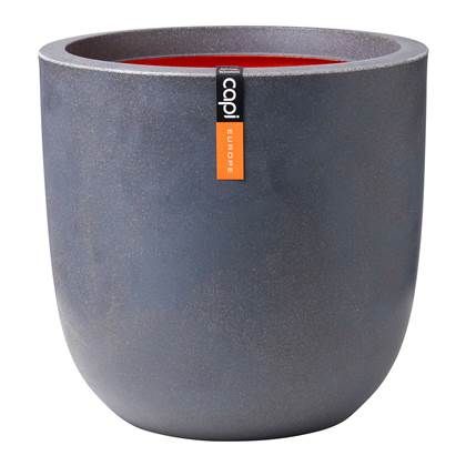 Capi Europe Smooth Bloempot Ø 43 cm - Grijs - Kunststof